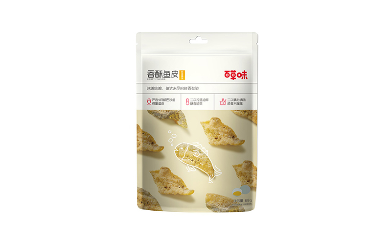 BAICAOWEI FISH SKIN WITH SALTED EGG YOLK 60G